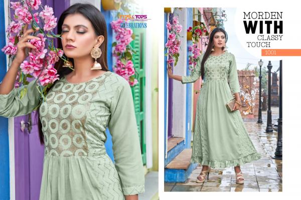 Tips Tops Celebrations Viscose Fancy Designer Kurti Collection